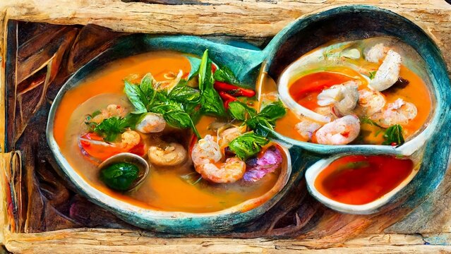 tom yum kung the ai cuisine art collection