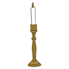 Melted Antique Candle