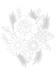Fototapeta premium Flower mandala illustration. Oriental pattern, vintage decorative elements. Mandala Coloring Pages. Mandala Coloring Book. Seamless vector