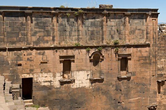 The ancient amphitheater in Bosra was built in the 1st to 2nd century. UNESCO World Heritage. Syria. 3th May 2023.