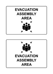assembly area sign