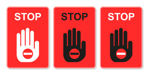 stop sign with hand drawn illustration