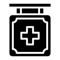 medical sign glyph 