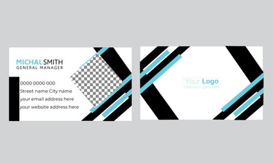 modern creative business card and name card, horizontal simple clean template vector design, layout 