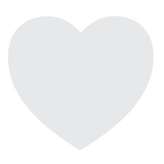 White Heart emoji vector icon. A classic White love heart emoji, used for expressions of love and romance.