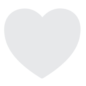White Heart emoji vector icon. A classic White love heart emoji, used for expressions of love and romance.