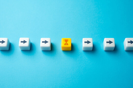 Achievement on a long journey. Get a progress prize. Determination, journey towards success. Remarkable achievements. Every milestone reached and every goal accomplished,