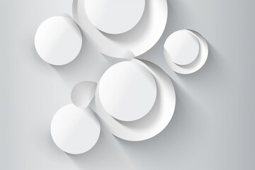 White round background material