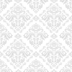 Classic seamless vector pattern. Damask orient ornament. Classic vintage background. Orient light pattern