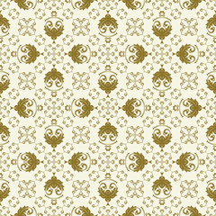 Orient vector classic pattern. Seamless abstract background with vintage elements. Orient golden pattern. Ornament for wallpapers and packaging