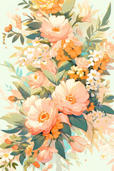 beautiful floral background