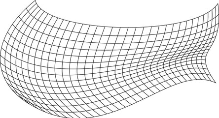 Net flying waving. Texture wave textile. Fabric square cells sea wind. Vector illustration rolling hills. Flag windy stream flow. Network structure surface checkered background sport lines border.
