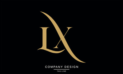 LX, XL, Abstract Letters Logo Monogram