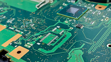 Computer integrated circuit close-up wallpaper