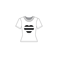 T-shirt icon. Apparel symbol modern, simple, vector, icon for website design, mobile app, ui. Vector Illustration