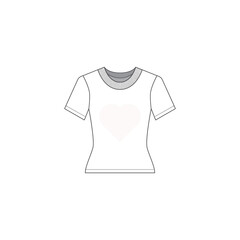 T-shirt icon. Apparel symbol modern, simple, vector, icon for website design, mobile app, ui. Vector Illustration