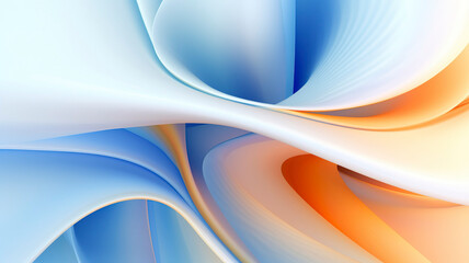 Abstract blue orange gradient curves background wallpaper.