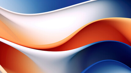 Abstract blue orange gradient curves background wallpaper.