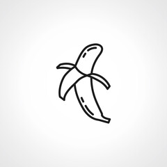 Banana line icon. Banana linear icon.