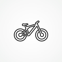 Bicycle line icon, bicycle web linear icon.