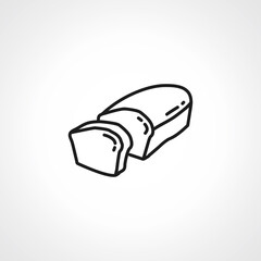 bread line icon. bread linear icon