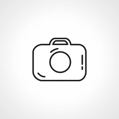 Camera line icon. photo Camera outline icon