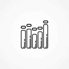 music equalizer line icon. Sound, audio wave or soundwave music equalizer