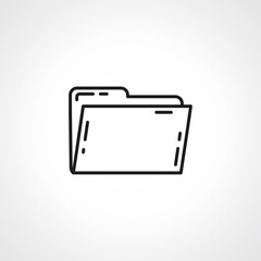 folder Icon. folder outline icon