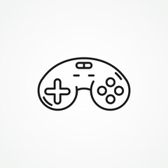 game controller line icon. joystick line icon. gamepad line icon.