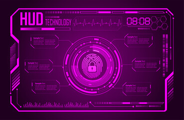 Closed Padlock on digital background, cyber security