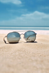 sunglasses on the beach