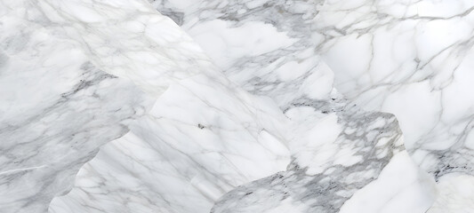 Obraz premium high resolution white Carrara marble stone texture. Generative AI.