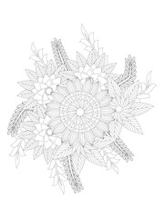
 

   Flowers  Leaves Coloring page Adult.Contour drawing of a mandala on a white background.  Vector illustration Floral Mandala Coloring Pages, Flower Mandala Coloring Page, Coloring Page For Adul 