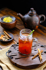 red ginger tonic or wedang jahe merah