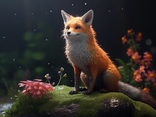 Colorful Fox illustration