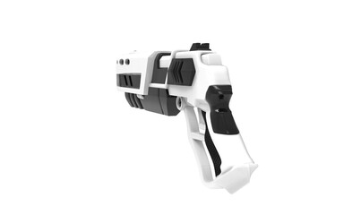  laser gun sci fi future gun isolated background