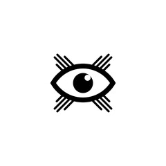 all seeing eye symbol vector illustration