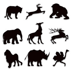 Includes a set of illustrations. african animals
