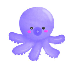 Purple octopus 