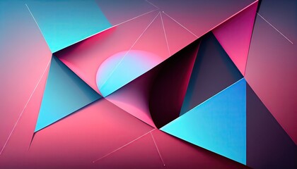 Set of triangles geometry modern aesthetics minimal flat ray stylish modern colors abstract Elegant Modern illustrationby AI generated.