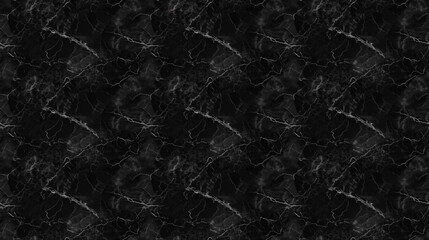 Fototapeta na wymiar Seamless black marble pattern, created with generative AI technology
