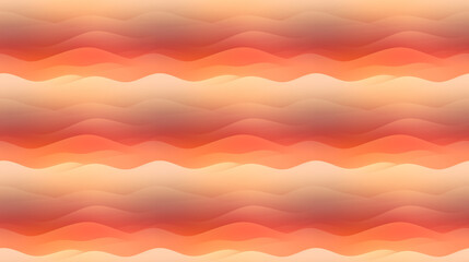 Fototapeta na wymiar Seamless pattern of warm waves, created with generative AI technology