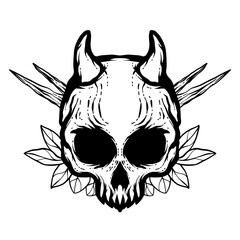 skull aet illustration