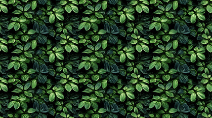 Seamless ivy pattern, created with generative AI technology