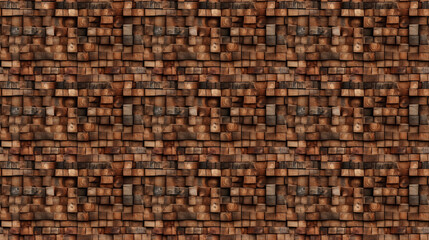 Seamless wood pattern, created with generative AI technology