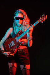 Fototapeta premium glam musician girl