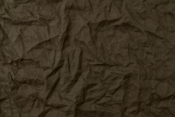 Crumpled Linen Fabric Texture Background