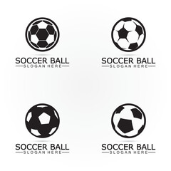 Soccer ball logo design Icon & Symbol Vector Template. football logo design