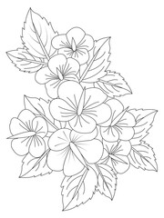 Flower mandala illustration. Oriental pattern, vintage decorative elements Easy mandala kaleidoscope pattern on white background 
Adult coloring page 