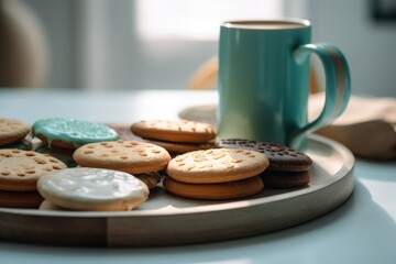 Obraz na płótnie Canvas Coffee and cookies. Generative AI